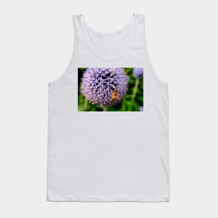 Bee On Small Globe Thistle 5 Tank Top